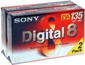 Sony CAMERA TAPE DIGITAL8 90MIN 2PK (2N890P) Sony CAMERA TAPE DIGITAL8 90MIN 2PK (2N890P)
